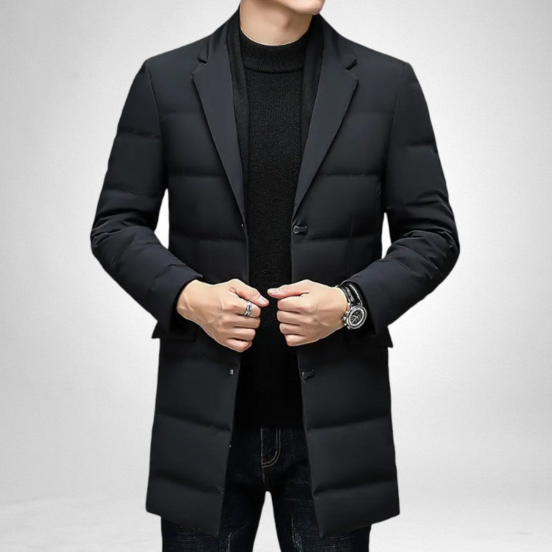 Long Coat With Monogram - Men