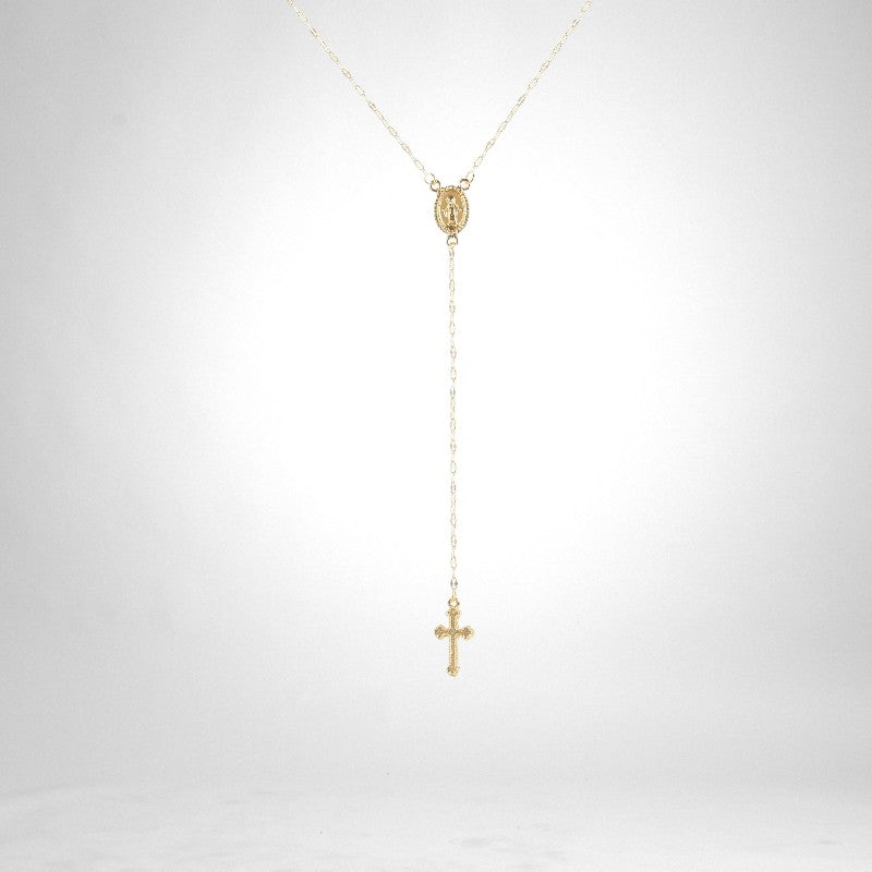 Vintage necklace with cross symbol