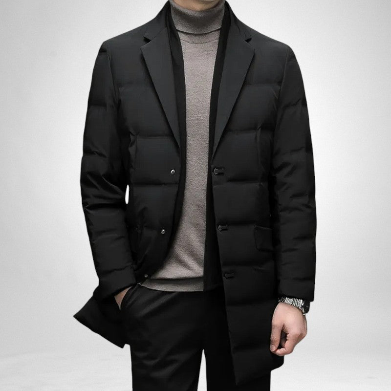 Long Coat With Monogram - Men