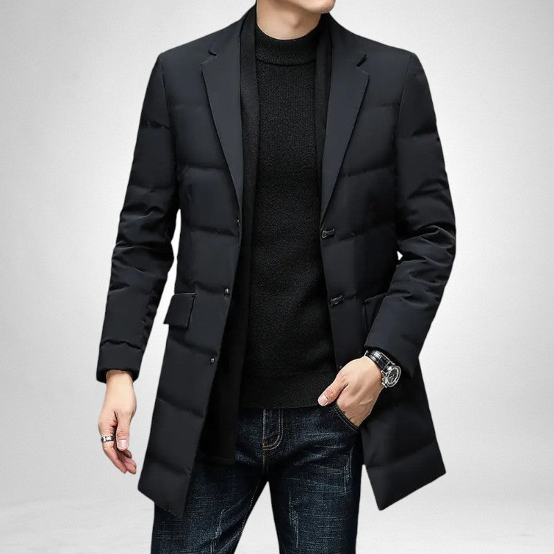 Long Coat With Monogram - Men