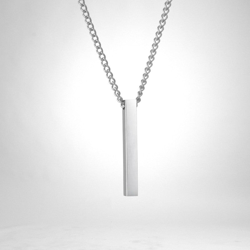 Necklace with bar pendant