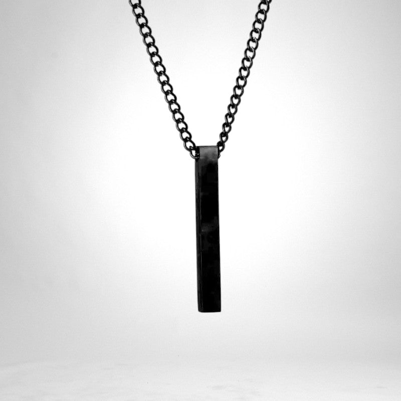 Necklace with bar pendant