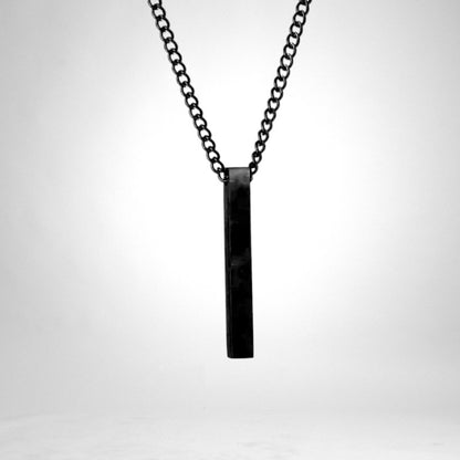 Necklace with bar pendant